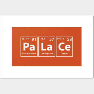 Palace (Pa-La-Ce) Periodic Elements Spelling Posters and Art